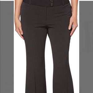Rafaella Gray curvy fit plus size dress pants
